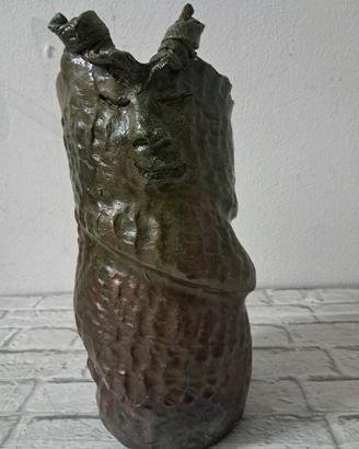 vaso in ceramica di faenza RAKU