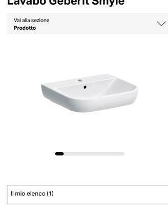 Lavandino bianco nuovo