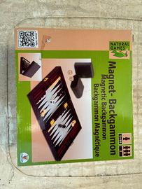 Magnet Backgammon Natural Games completo