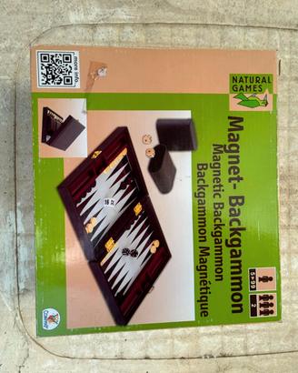 Magnet Backgammon Natural Games completo