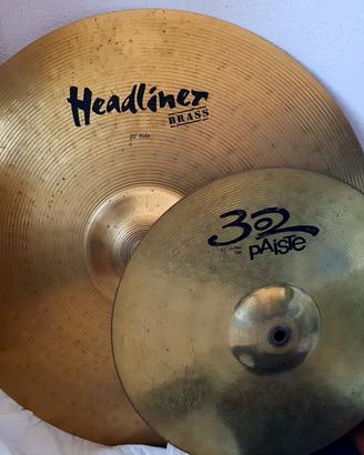 Piatti batteria: Ride 20" + Hi-Hat 14" Paiste
