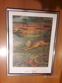 Stampa di un quadro di Ligabue incorniciata