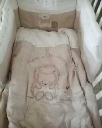 Trapunta per lettino prenatal neonato + paracolpi