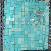 BISAZZA mosaico turchese 6 fogli da 35 + varie