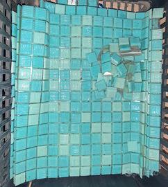 BISAZZA mosaico turchese 6 fogli da 35 + varie
