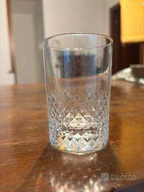 Bicchiere tumbler vintage in cristallo