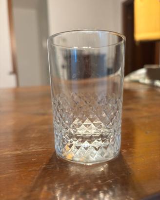 Bicchiere tumbler vintage in cristallo