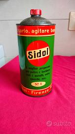 Barattolo in latta litografata anni 60 vintage
