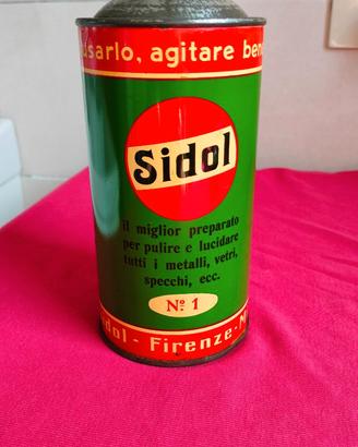 Barattolo in latta litografata anni 60 vintage
