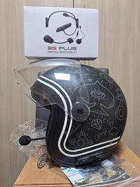 Casco Caberg Freeride fibra M + interfono Sena 3S+