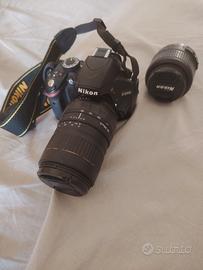 nikon d3200 con 2 obbiettivi 