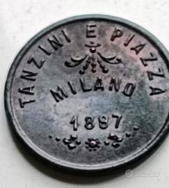 GETTONE RARO 3 MILANO 1897