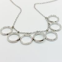 Girocollo con ciondoli in oro 18 kt e diamanti