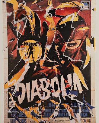 Mimmo Rotella, Diabolik, seridecollage 100x70 