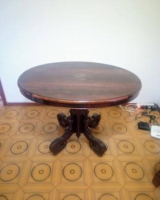 Tavolo ovale antico in legno massello