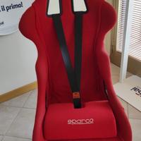 Sedia Sparco rossa da scrivania, ufficio, gaming