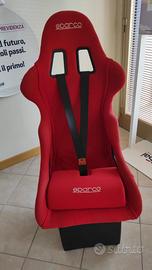 Sedia Sparco rossa da scrivania, ufficio, gaming