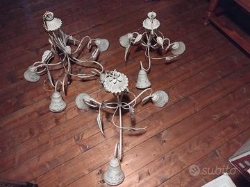 Lampadari in ferro battuto