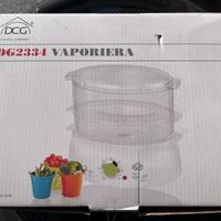 Vaporiera elettrica a 2 livelli 600w