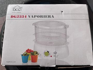 Vaporiera elettrica a 2 livelli 600w