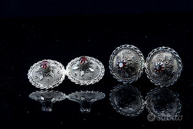 Spille in filigrana d'argento 925