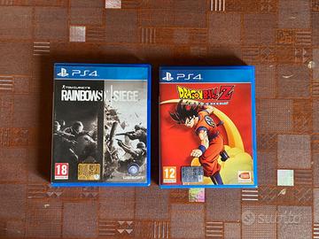 Giochi PS4 Dragon ball Kakarot + Rainbow six Siege
