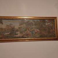 Arazzo incorniciato cornice dorata