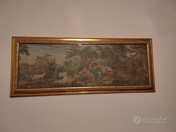Arazzo incorniciato cornice dorata