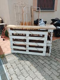 angolo bar in pallet con luci