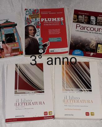 libri scolastici 3° anno liceo