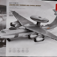 Aereo AWACS da mattoncini tipo LEGO