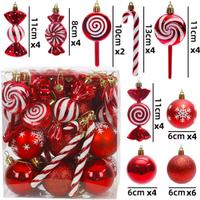 Set 36 palline di Natale varie forme e colori