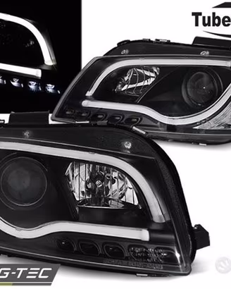 Fari LED luce diurna fibra ottica Audi A3 8P 03-08