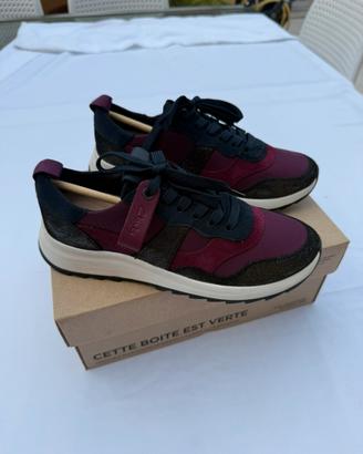 Clarks DashLite Jazz Sneakers Donna Bordeaux Blu
