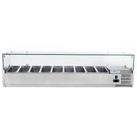Vetrina refrigerata porta ingredienti 9 bac. x 1/4