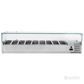 Vetrina refrigerata porta ingredienti 9 bac. x 1/4