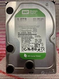Hdd WD caviar green 1 tb sata