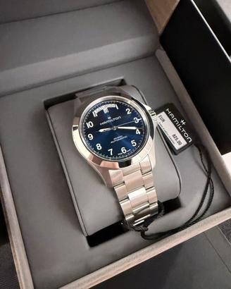Hamilton Khaki King blu day-date 40mm nuovo