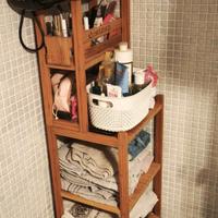 Scaffale bagno bambù