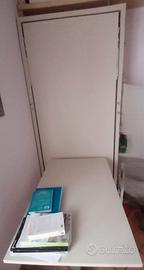 Letto a Scomparsa con Ampia Scrivania + Materasso