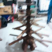 albero di natale artigianale e porte complete 