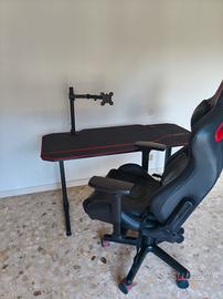 Postaz. Gaming Completa – Scrivania 140cm + Sedia