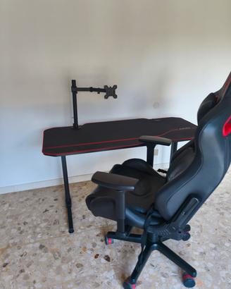 Postaz. Gaming Completa – Scrivania 140cm + Sedia
