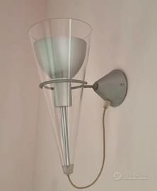 Coppia Lampade a Parete Flute Stile Fontana Arte