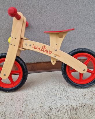 Bici senza pedali in legno Legnoland pari al nuovo