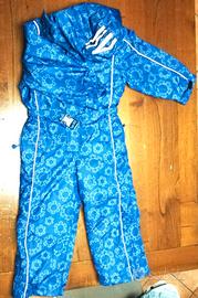 Tuta da sci con cappuccio 5/6 anni