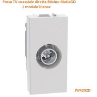 Presa TV diretta MatixGO BTICINO, colore bianco