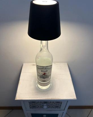 Lampada con bottiglia gin Portobello LED wireless
