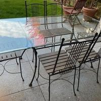 Tavolo e Sedie  in Ferro Battuto da Esterni