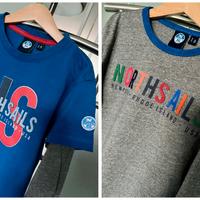 Coppia di maglie blu e grigia tg 10 North Sails